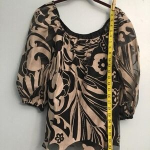 Trina Turk Black and Tan Top